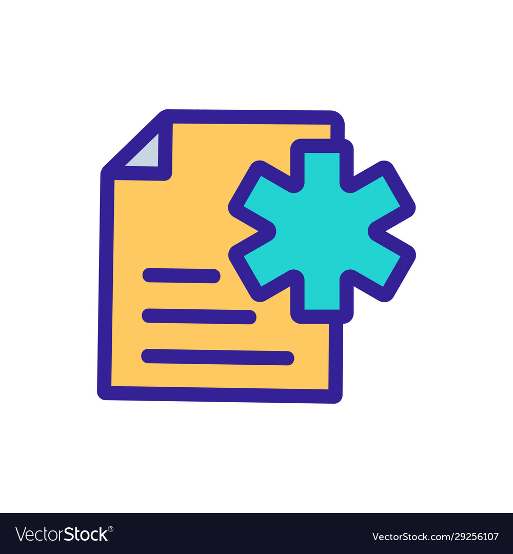 Set up files icon isolated contour Vector Image Set up files icon isolated contour