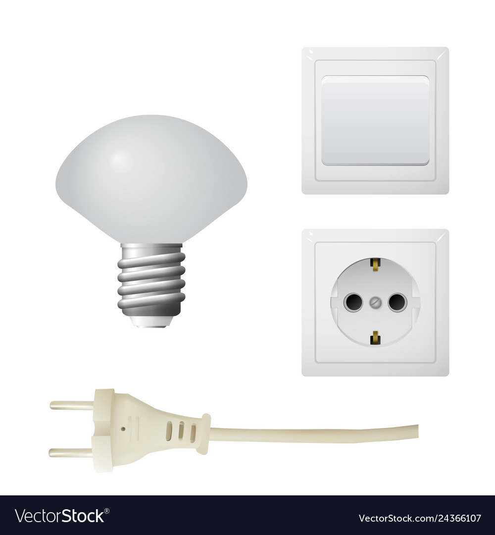 Socket with plug led lightbulb