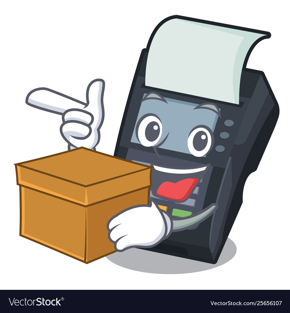 With box machine edc isolated in mascot