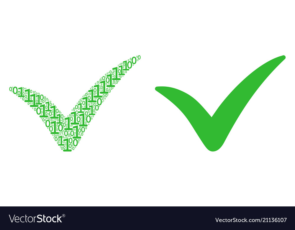 Ja Zusammensetzung der binären Ziffern vector image Ja Zusammensetzung der binären Ziffern