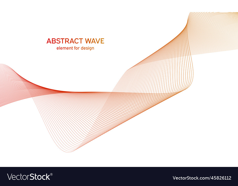 Abstract colorful wave element for design vector image Abstract colorful wave element for design
