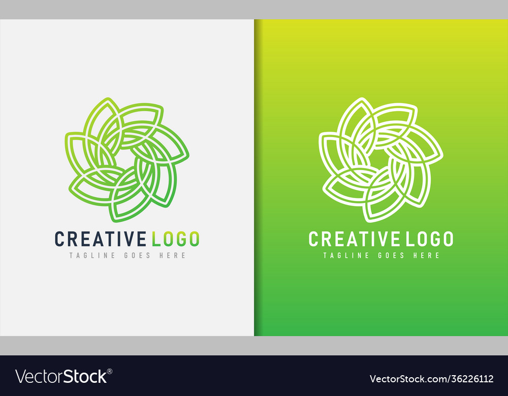 Abstract creative logo design based from circular