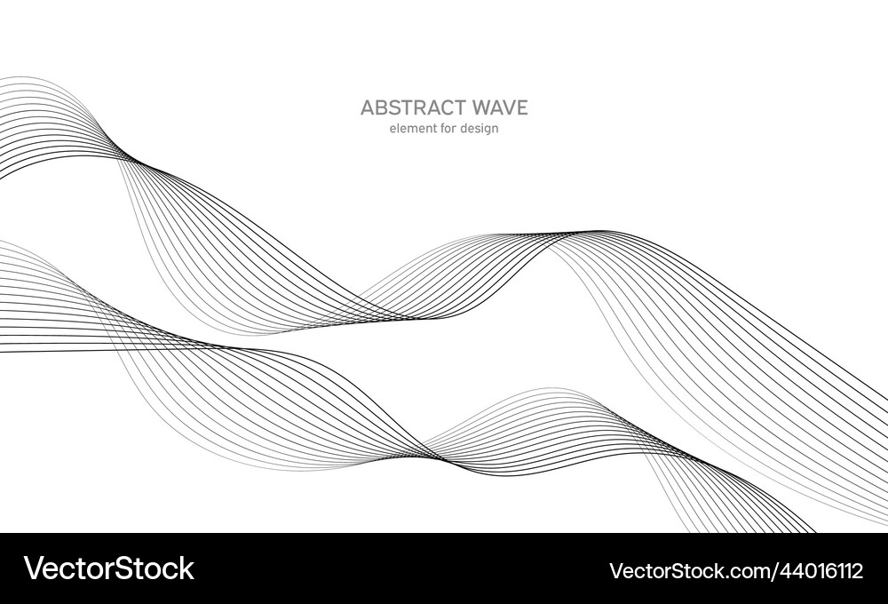 Abstract wave element for design digital Vector Image