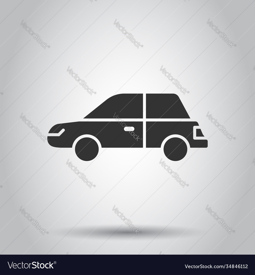 Car icon in flat style automobile vehicle Vector Image