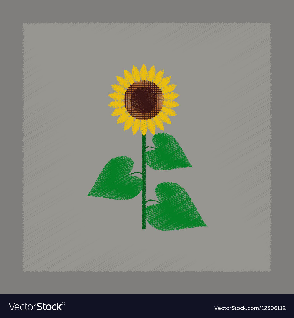 Flat Shading Style Sonnenblume