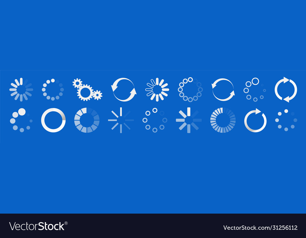 Laden Sie Icon laden Kreis Website Puffer Loader Vector Image Laden Sie Icon laden Kreis Website Puffer Loader