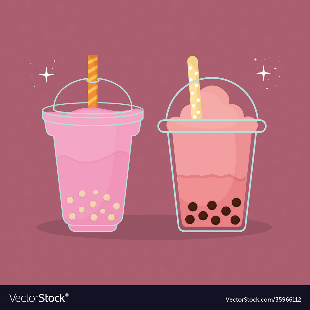 Milkshake and asian taiwanese drink