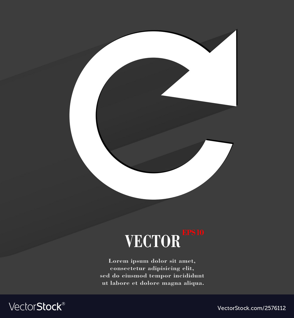 Modern Update Button with Long Shadow