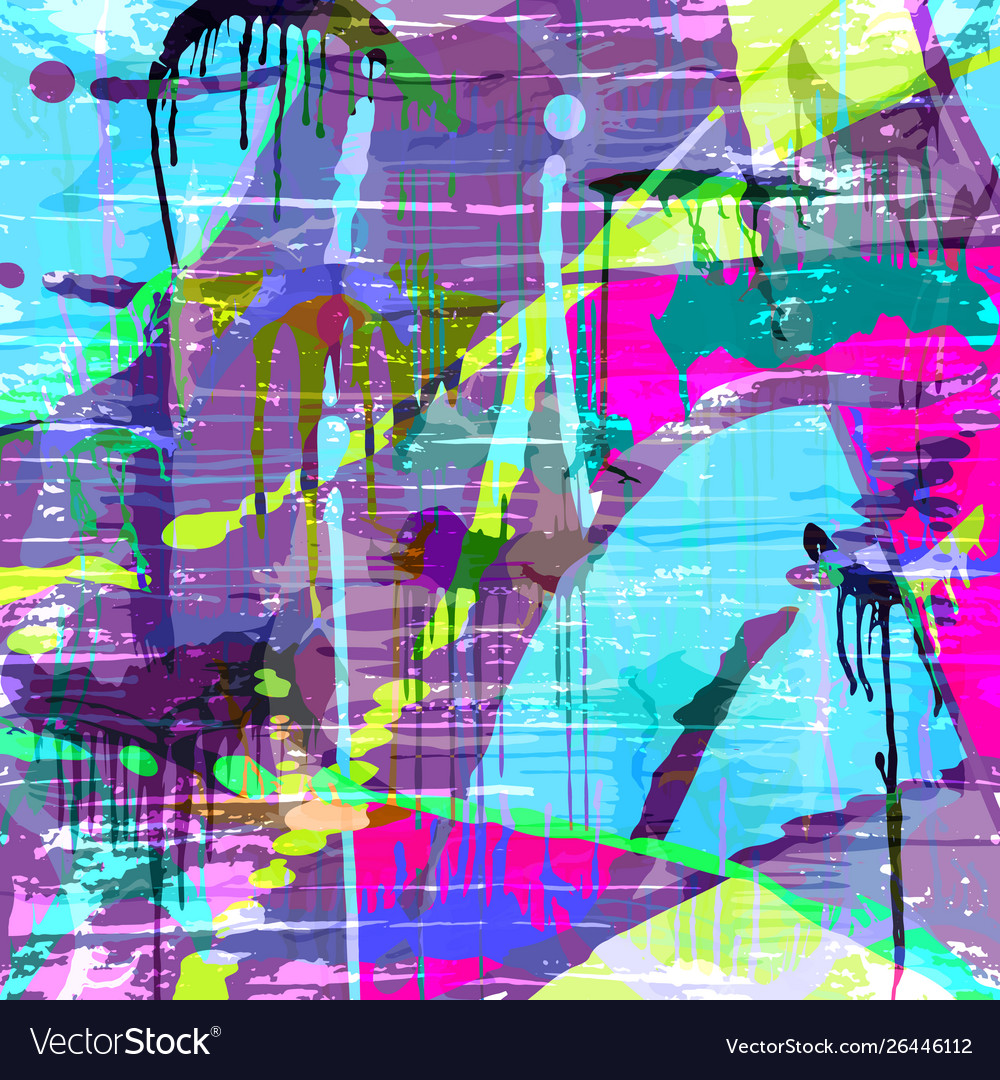 Psychedelic Graffiti Pattern