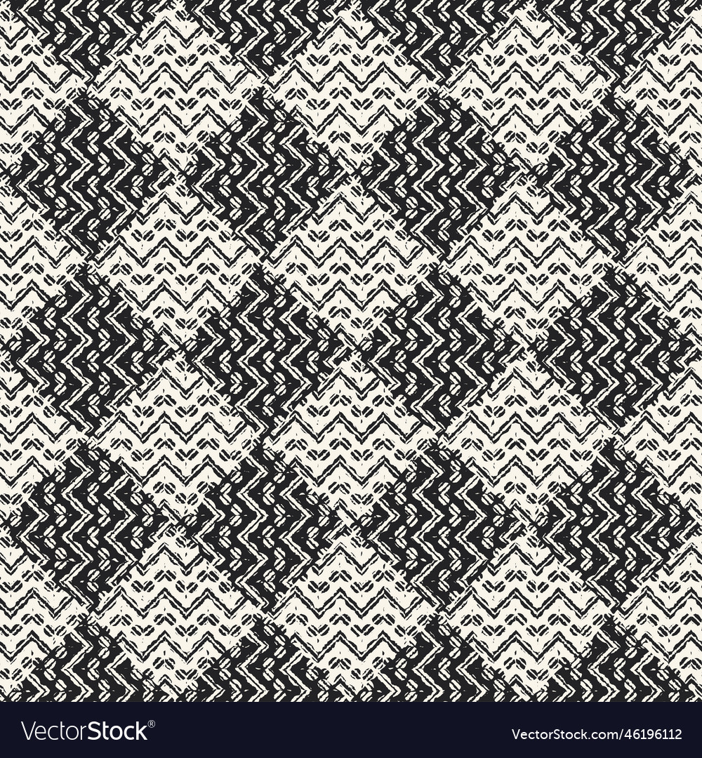 Textured checked pattern vector image Textured checked pattern
