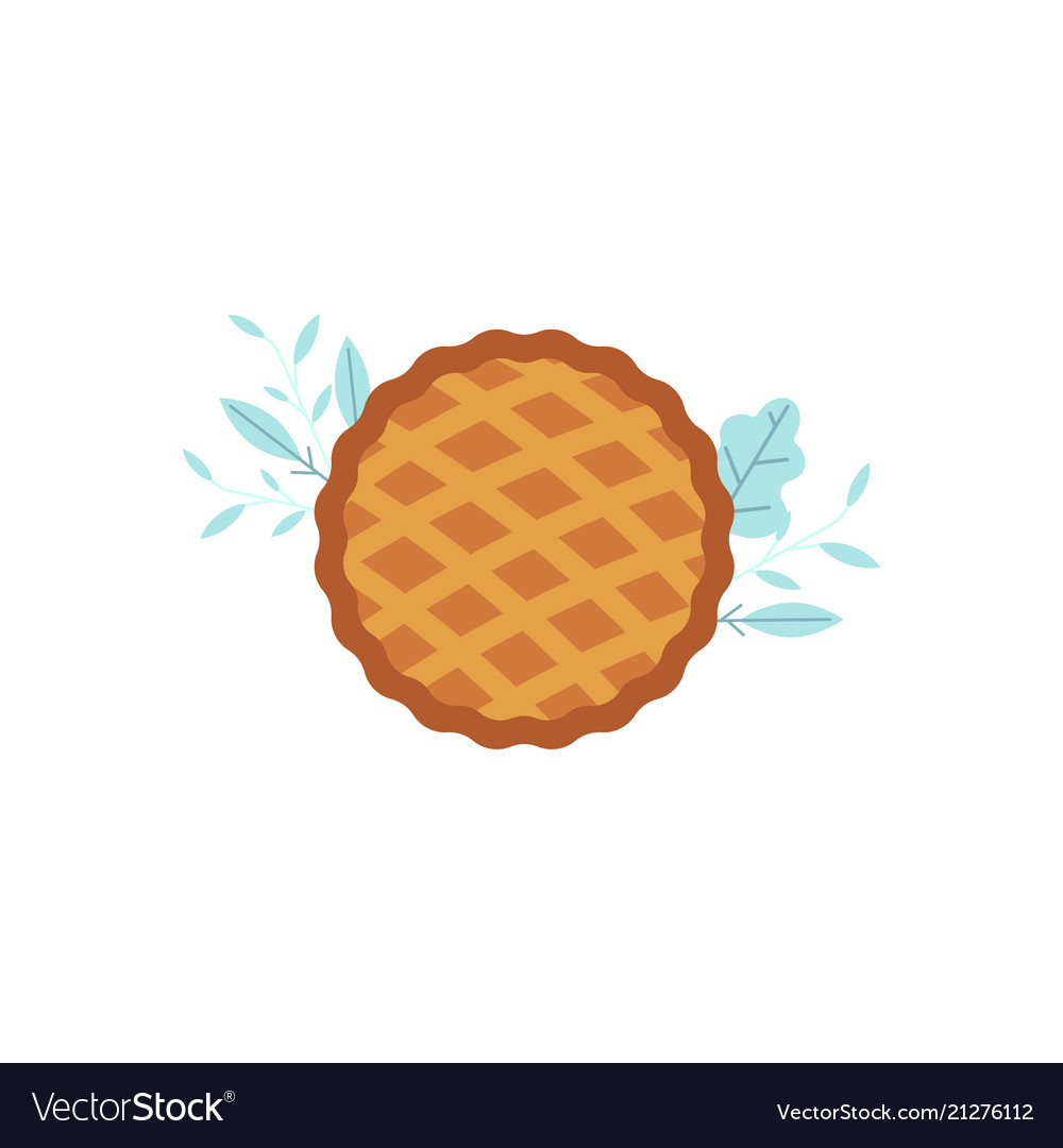 Thanksgiving pie flat icon