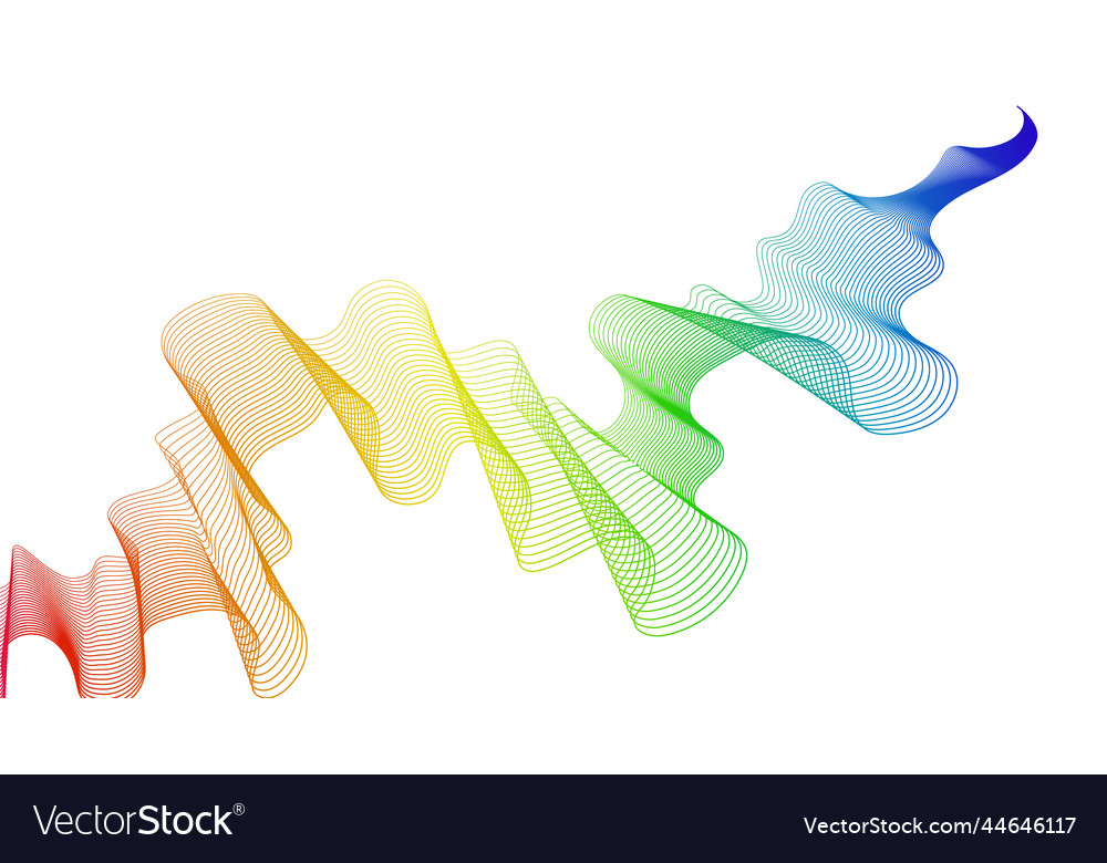 Abstract backdrop with wave gradient lines vector image Abstract backdrop with wave gradient lines