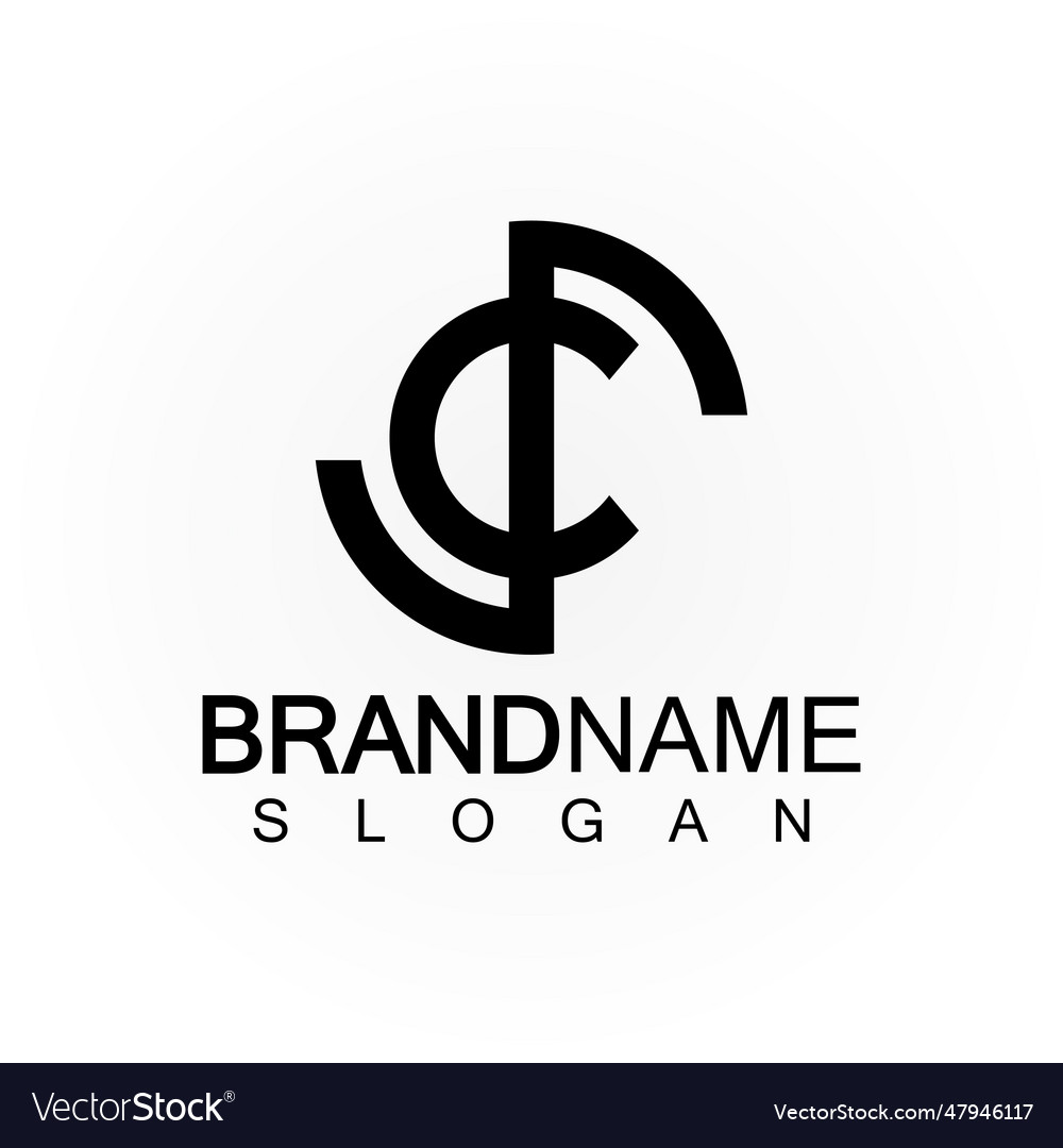 Alphabet letters monogram logo csscs and c vector image Alphabet letters monogram logo csscs and c