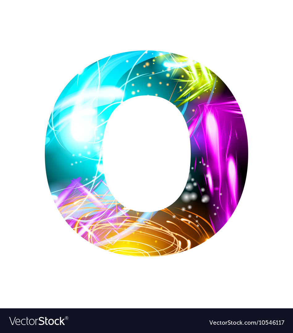 Glowing light effect neon font color design text