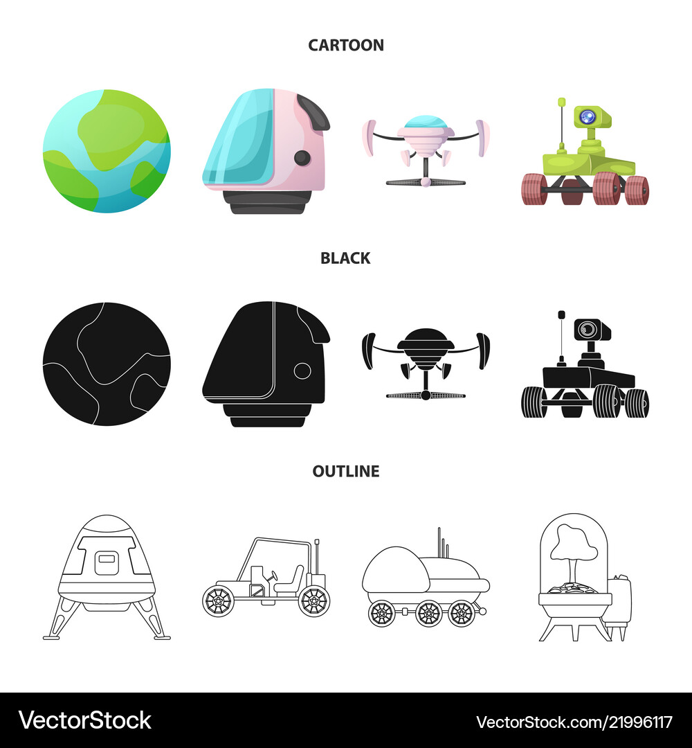 Mars and space sign Royalty Free Vector Image - VectorStock