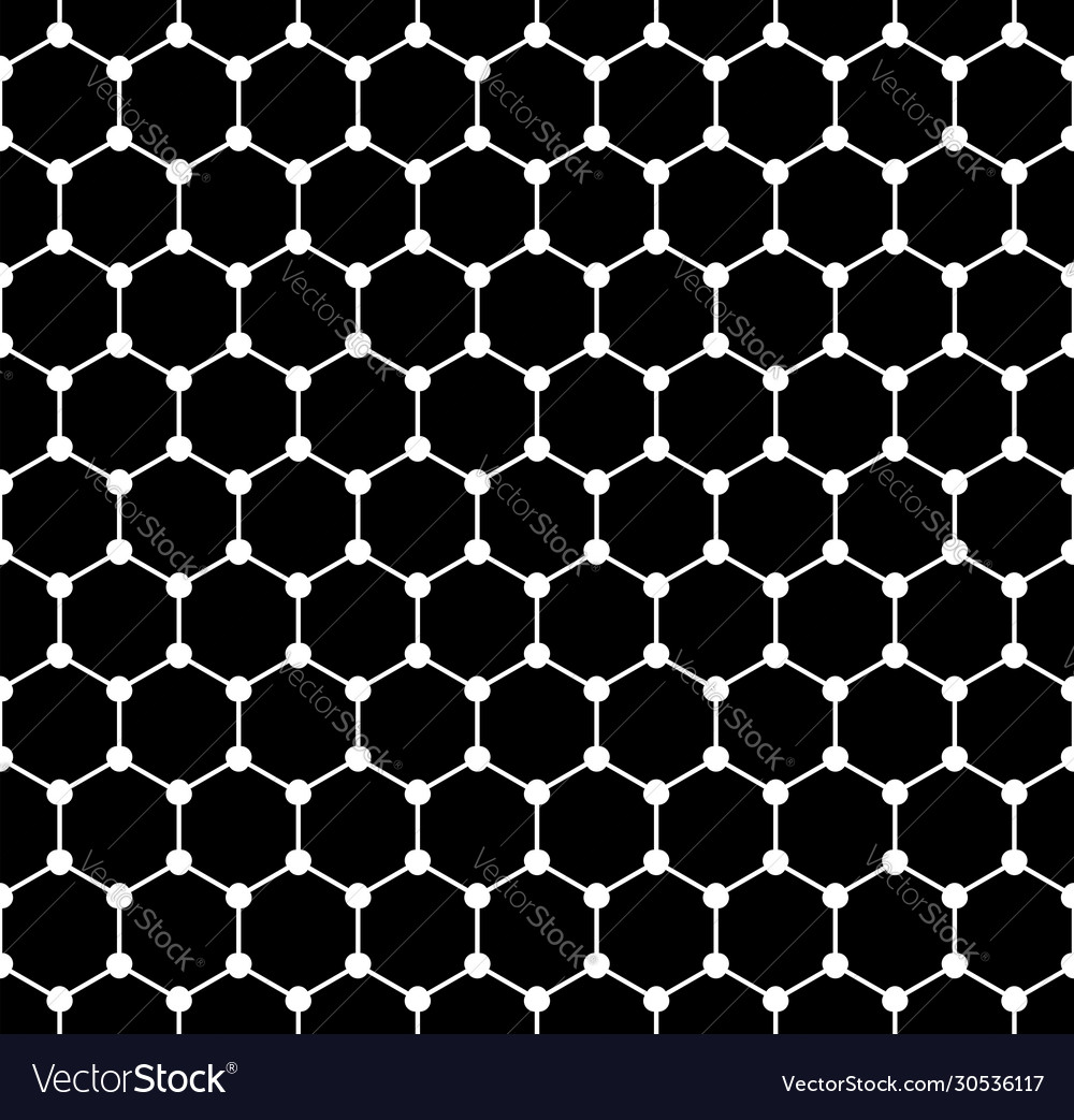 Seamless geometric hexagons pattern