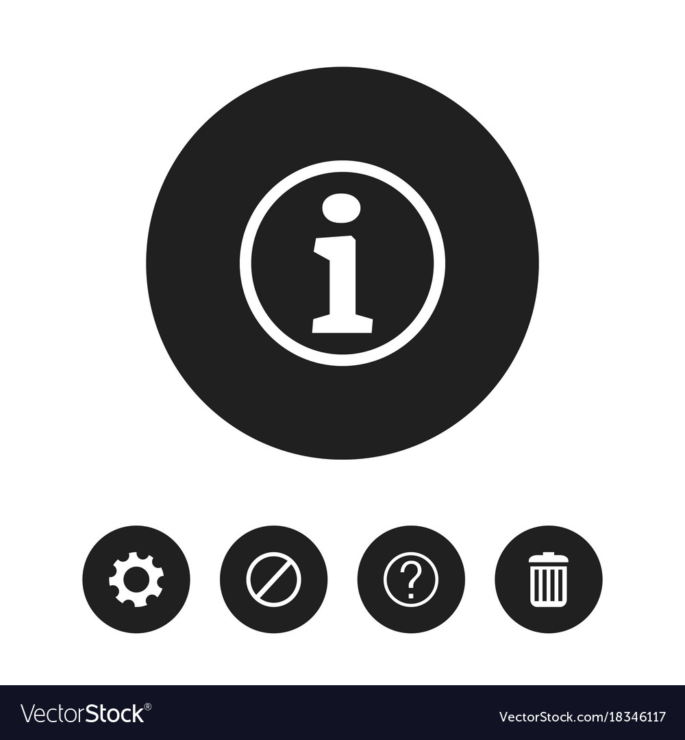 Set of 5 editable web icons includes symbols