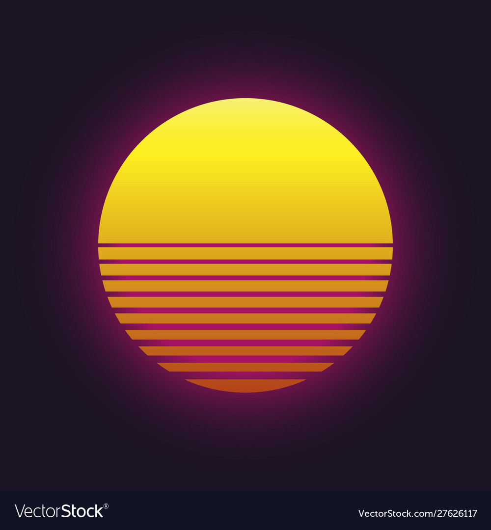 Sunset icon vector image Sunset icon