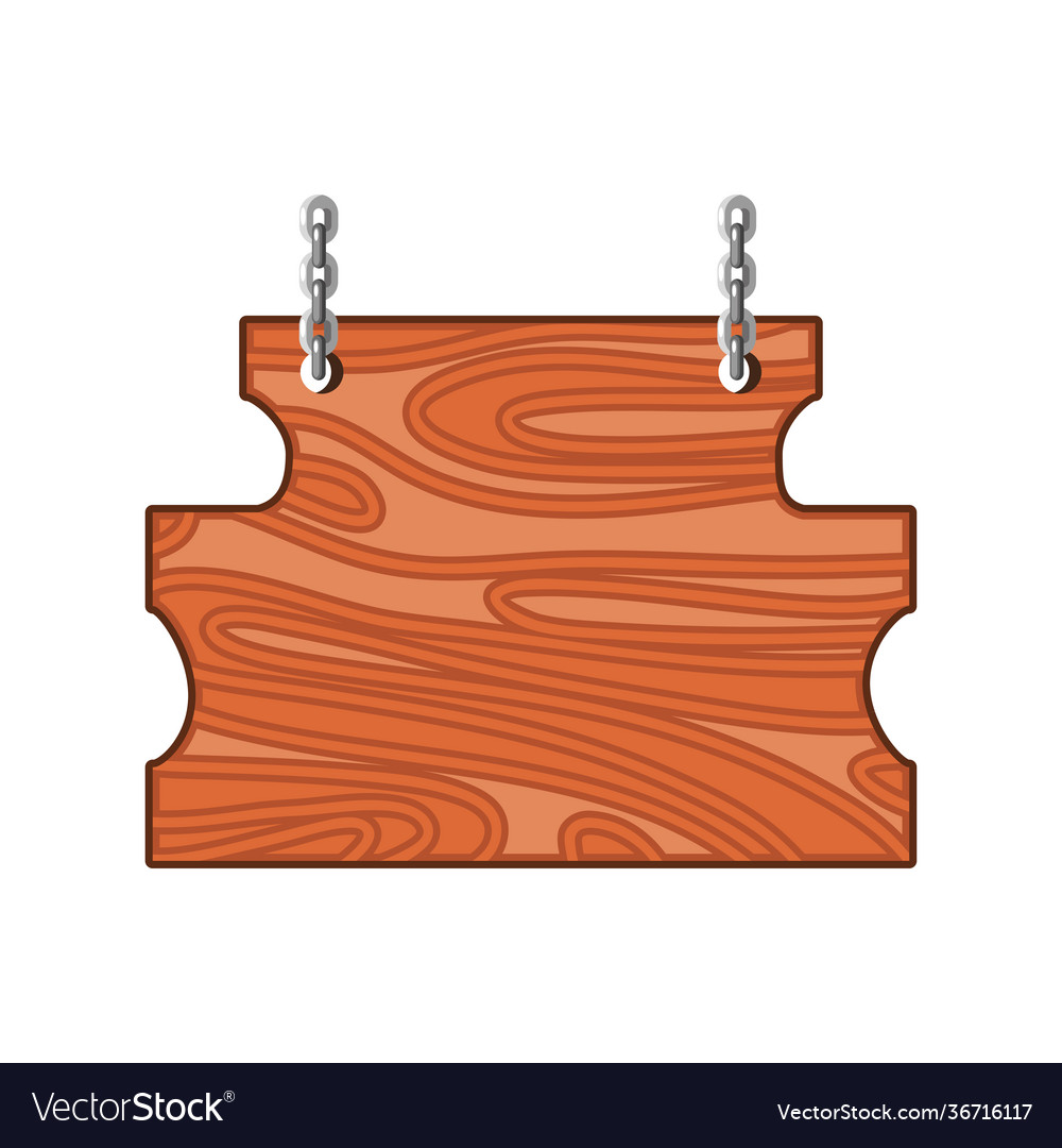 Wooden board empty Royalty Free Vector Image - VectorStock