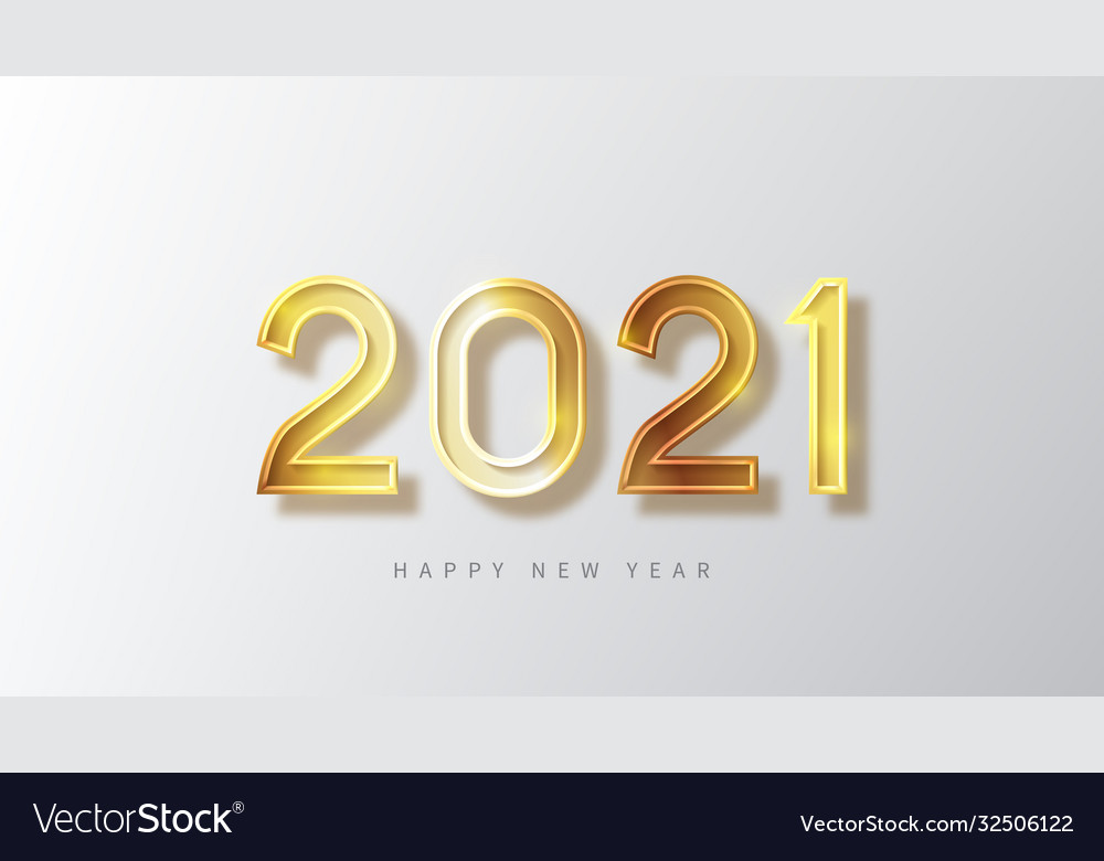 2021 happy new year festive banner vector image 2021 happy new year festive banner