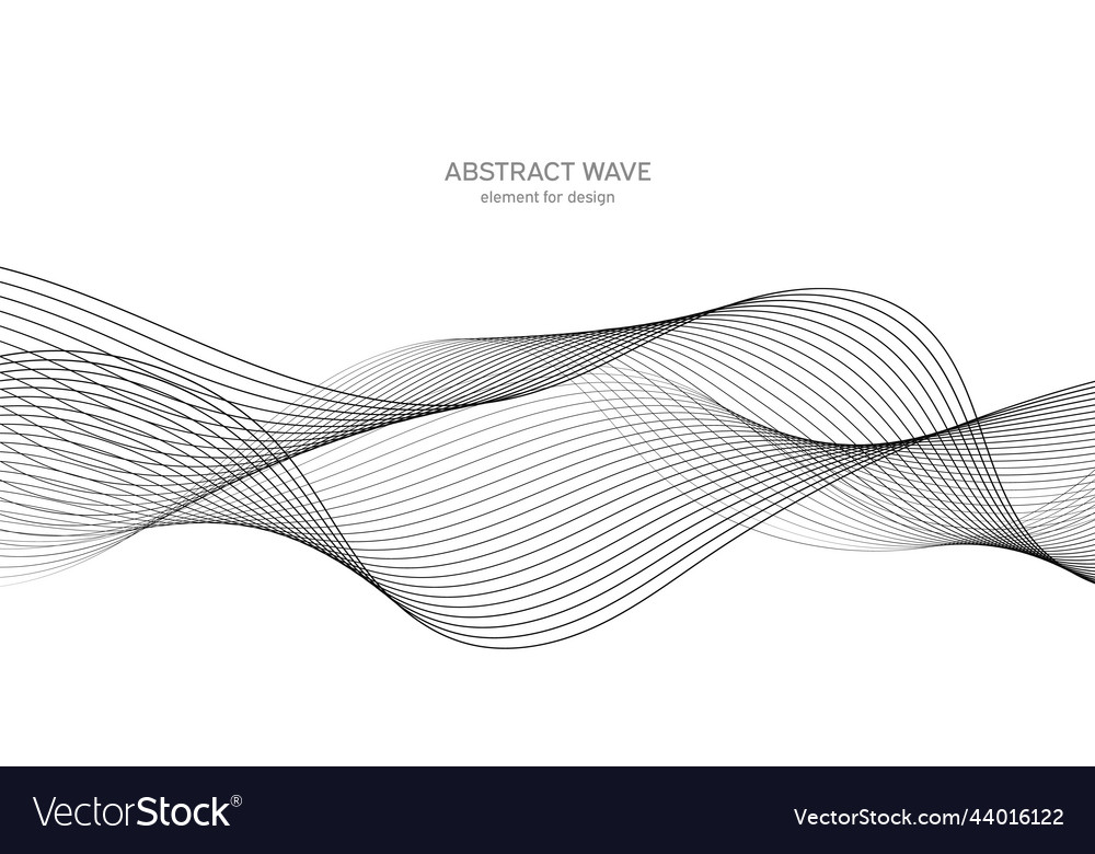 Abstract wave element for design digital