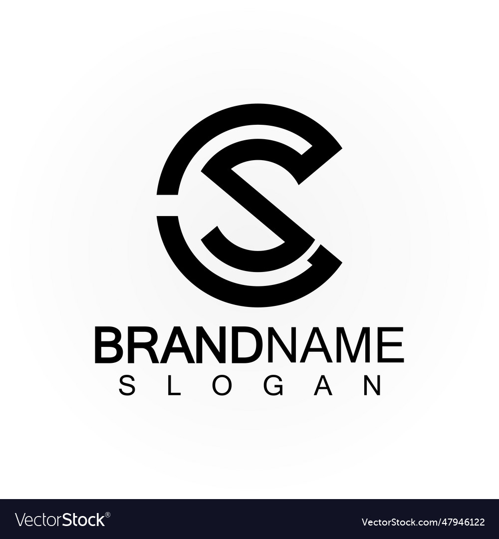 Alphabet letters monogram logo csscs and c Vector Image Alphabet letters monogram logo csscs and c