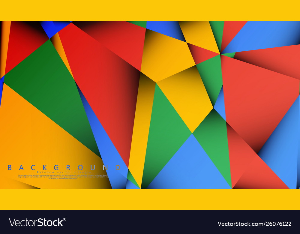 Background a triangle with combination vector image Background a triangle with combination