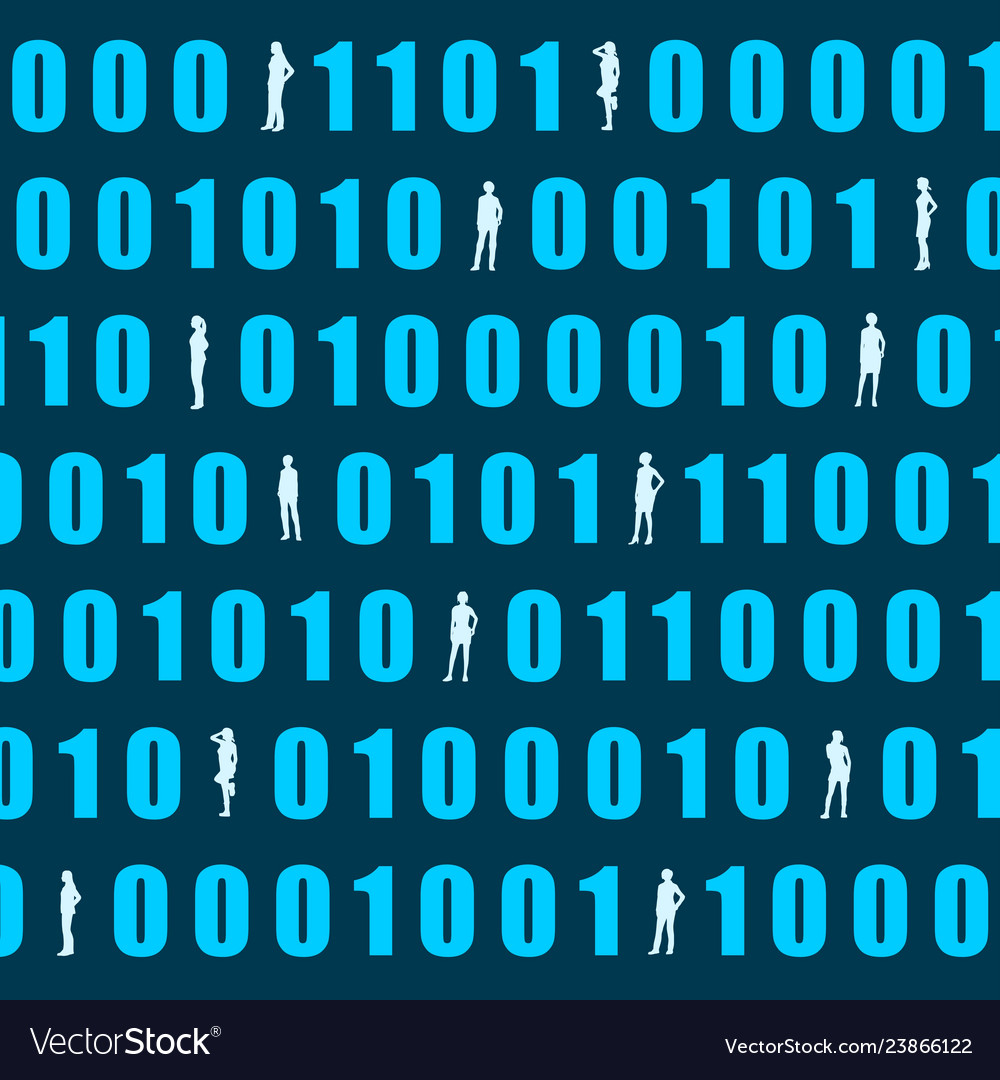 Binary code backdrop vector image Binary code backdrop