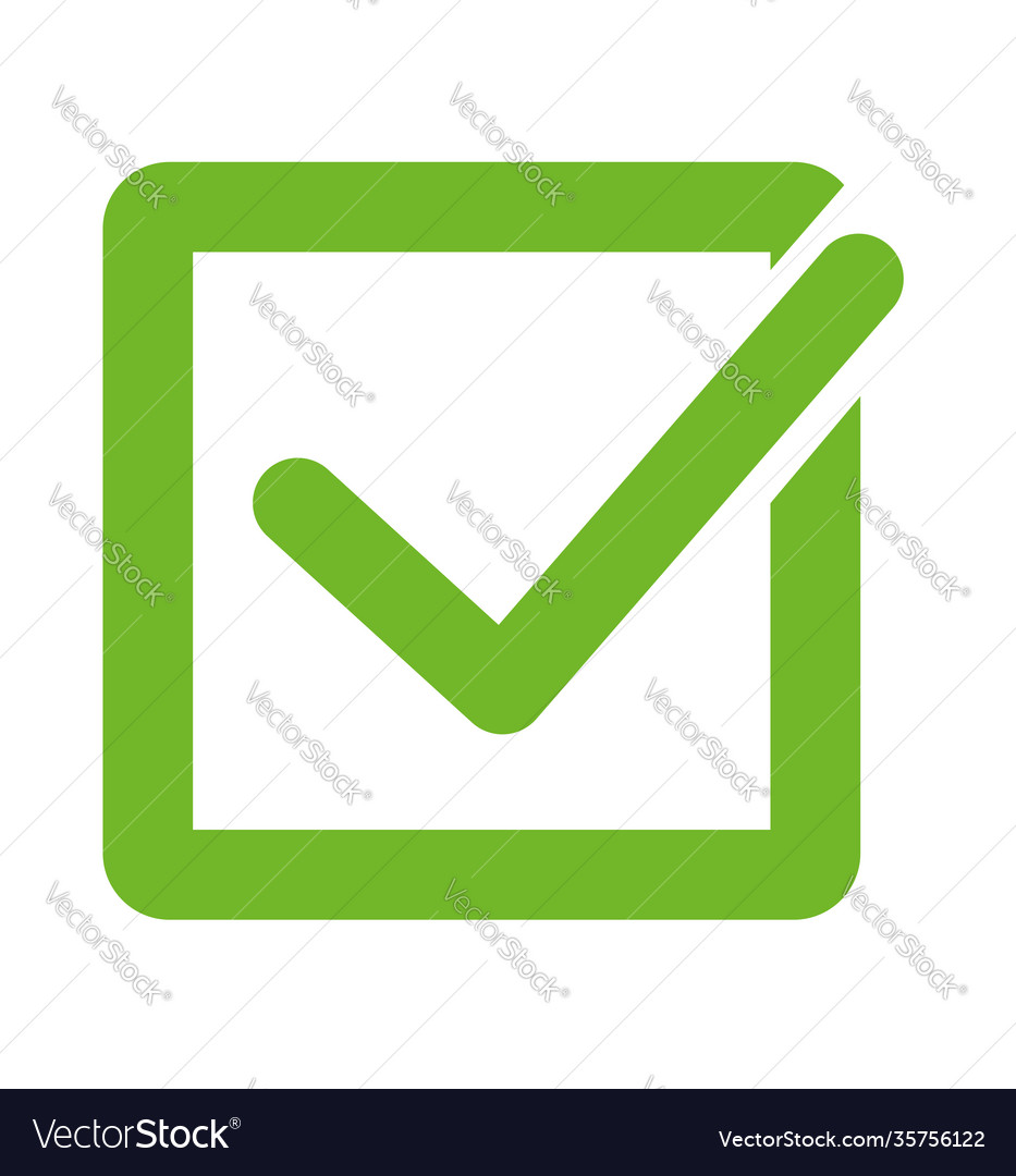 Check mark icons flat for web and mobile apps