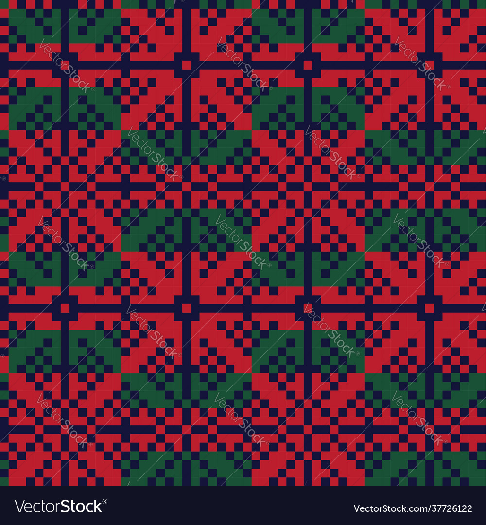 Christmas fair isle seamless pattern background