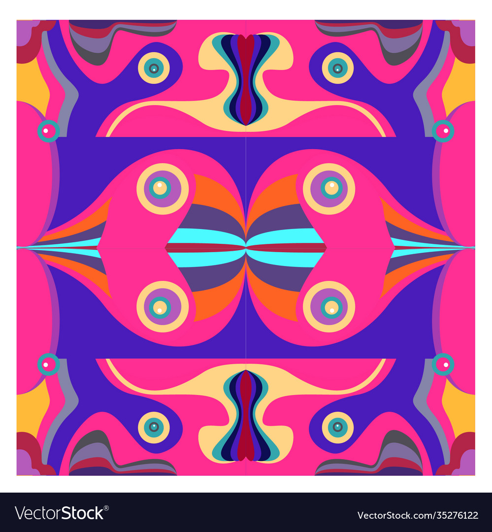 Colorful geometric and curve background pattern