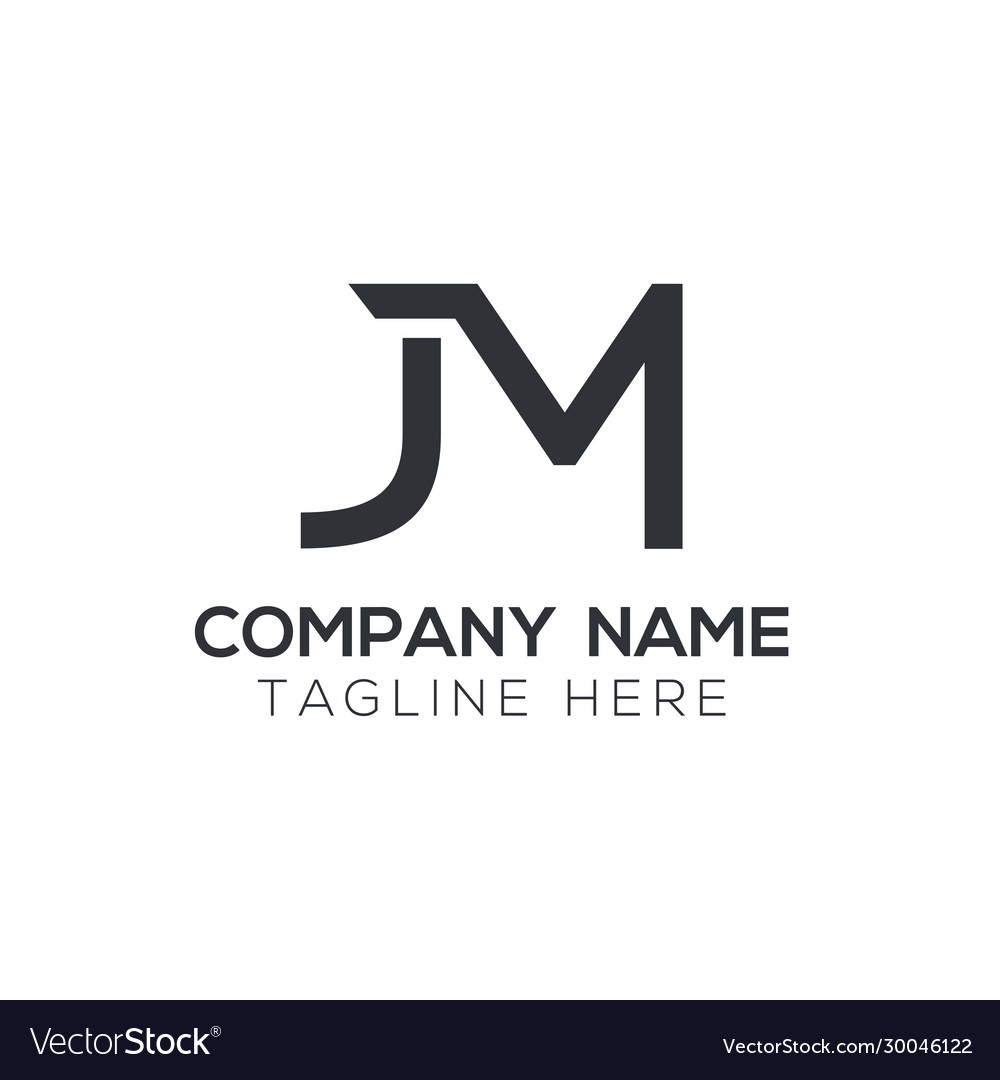 Creative letter jm logo design template initial