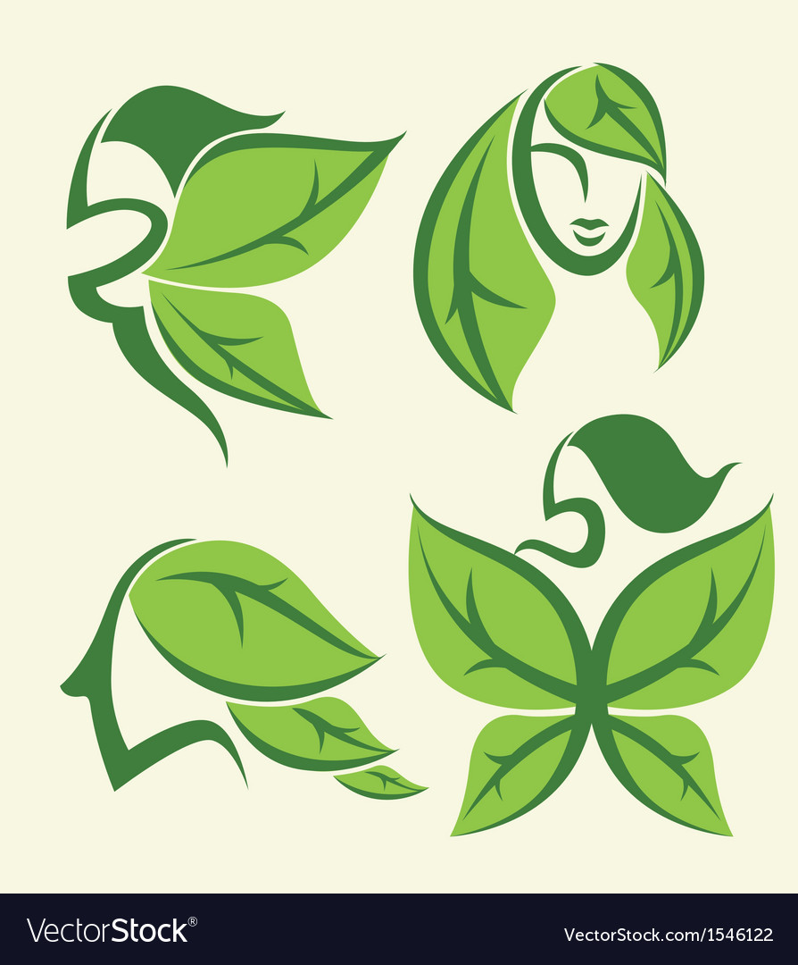 Eco beauty Royalty Free Vector Image - VectorStock