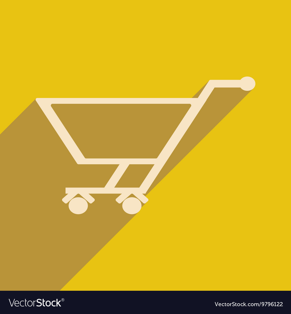 Flat with shadow icon and mobile application
