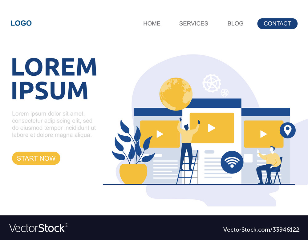 People build website design web page project