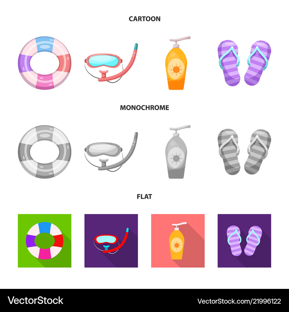 Pool and swimming logo set Royalty Free Vector Image