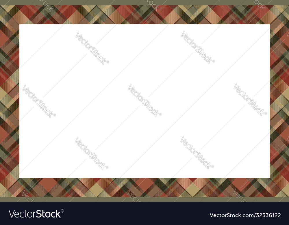 Scottish Tartan Border Pattern