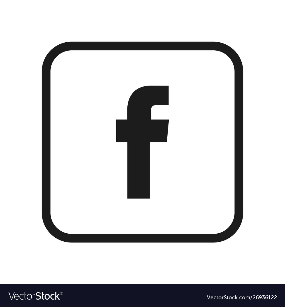 Set für Brief f facebook flache Web-Symbol vector image Set für Brief f facebook flache Web-Symbol