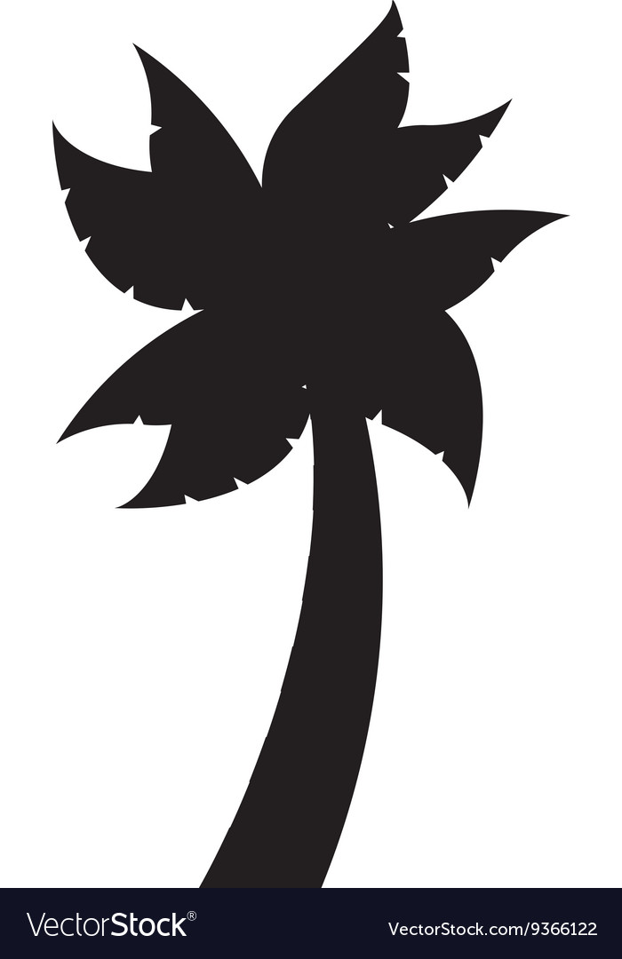 Tree palm isolated icon design
