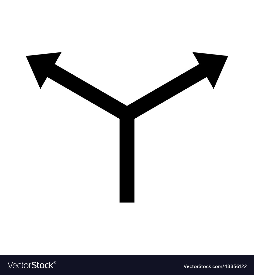 Two arrows icon design in flat style separation vector image Two arrows icon design in flat style separation
