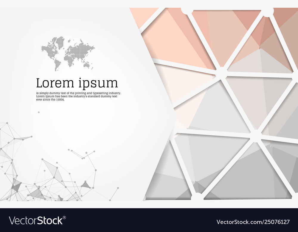 Abstract multi color geometric design template vector image Abstract multi color geometric design template