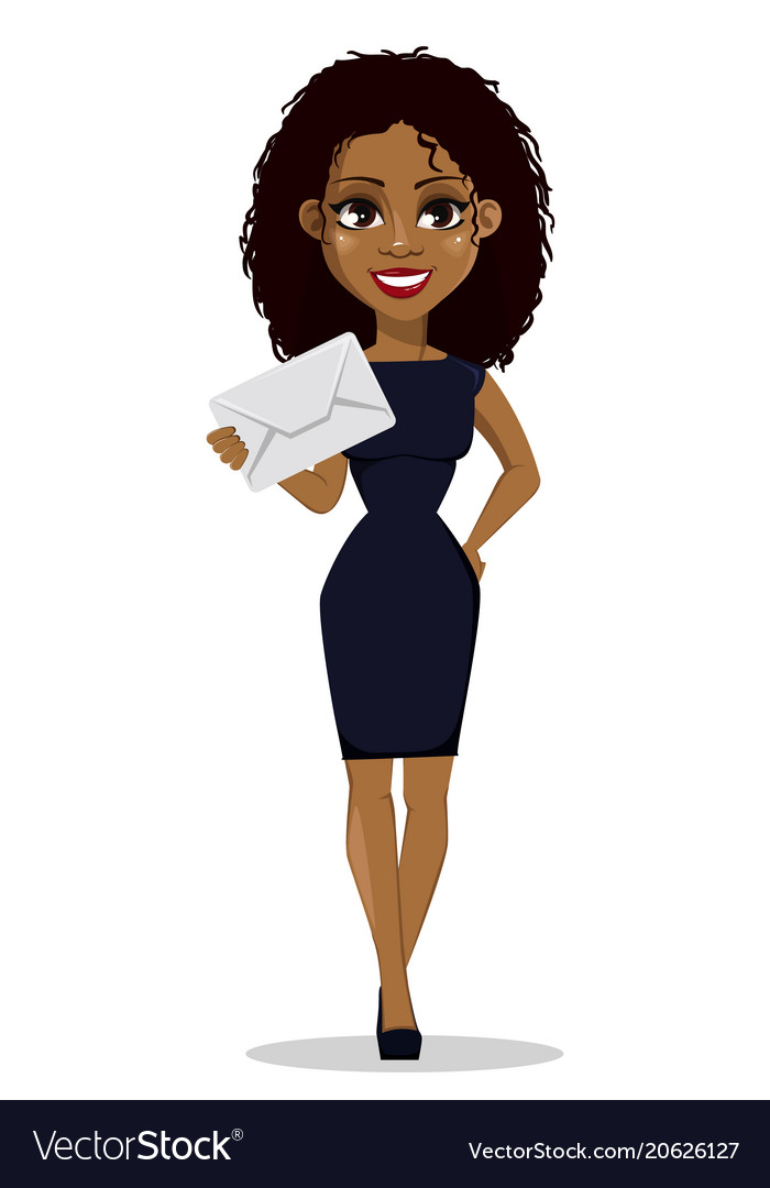 African american business woman Royalty Free Vector Image