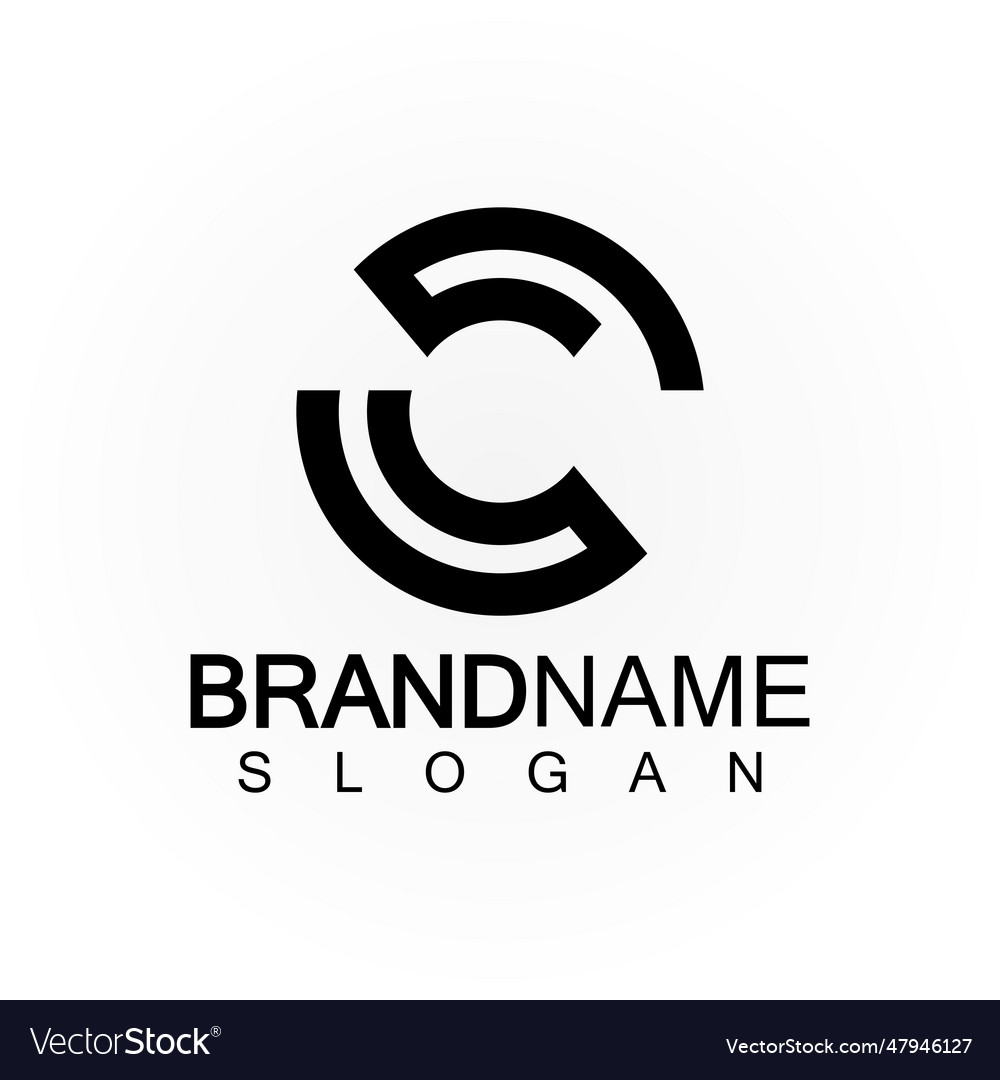 Alphabet letters monogram logo csscs and c Vector Image Alphabet letters monogram logo csscs and c