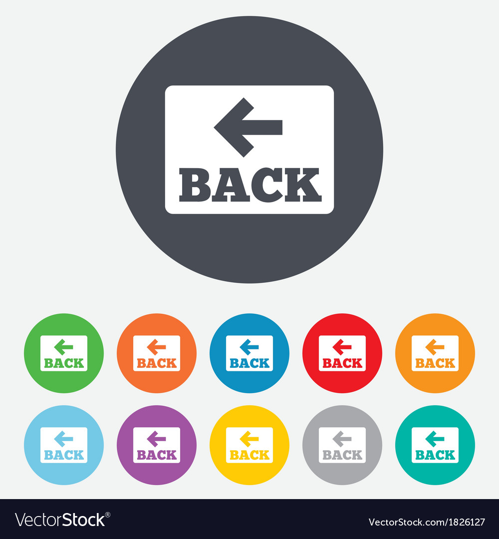 Back Arrow Button Icon