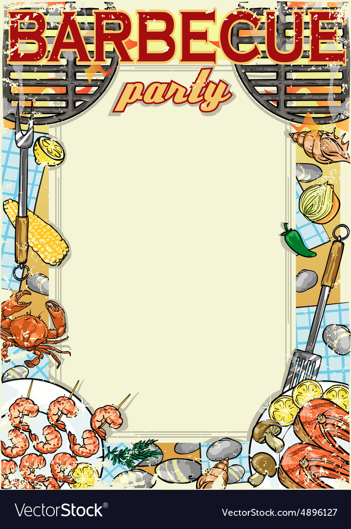 Barbecue Border - Text Space
