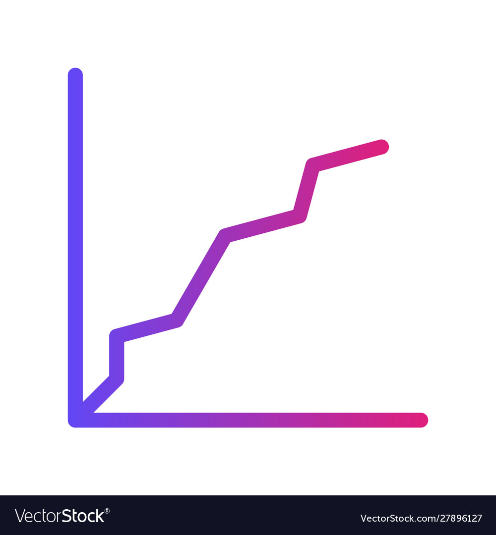 Gradient progress icon with white background