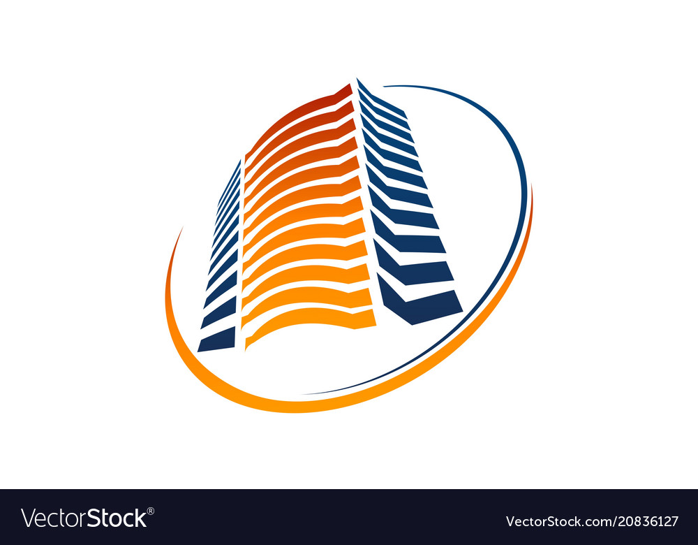 Hotel solution logo design template Royalty Free Vector