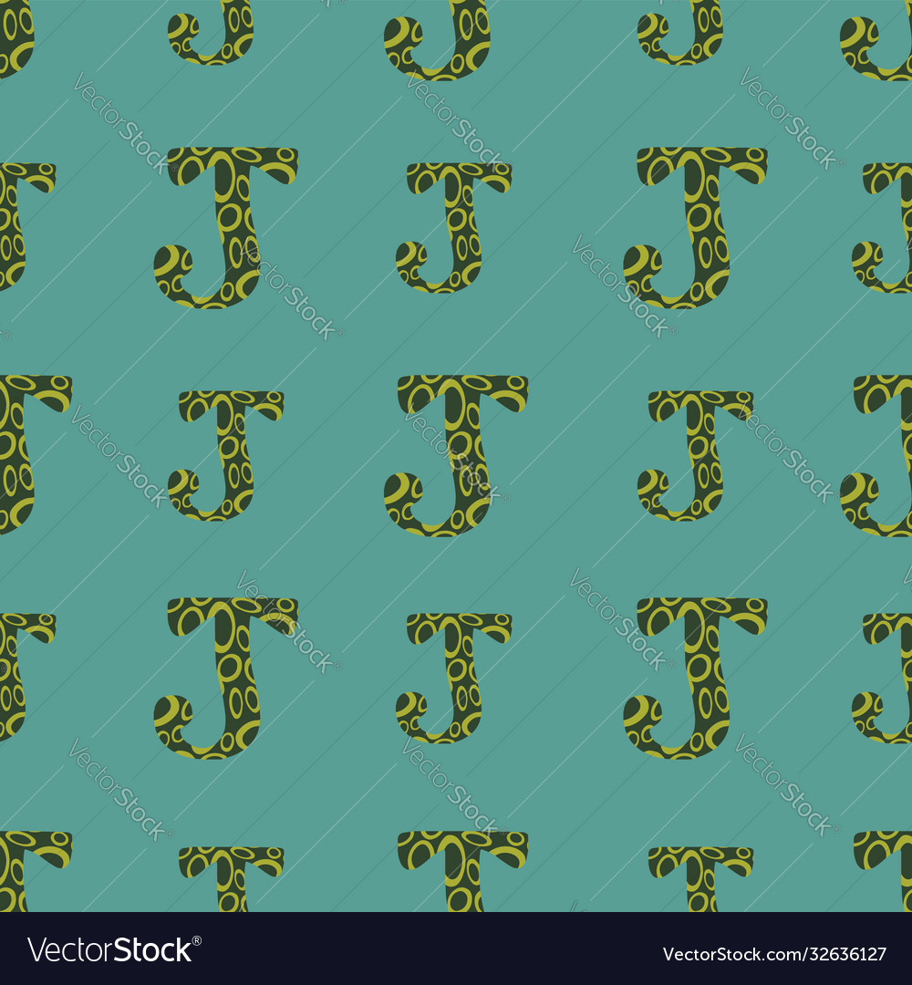J from alfabet repeat pattern print background