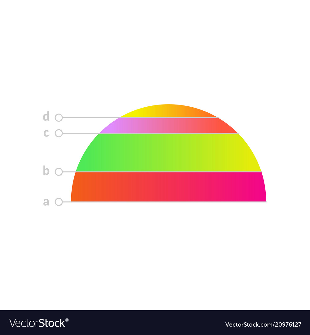 Linear distribution chart icon