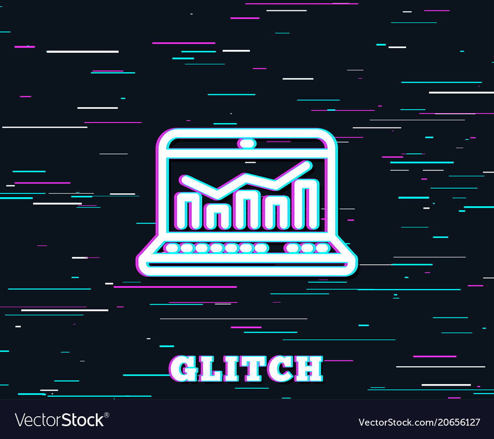 Marketing statistics line icon web analytics